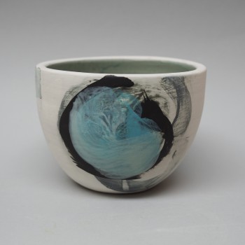 Storm bowl black circle with blue