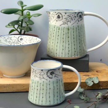 1 Dandelion Pitcher Mug Bowl