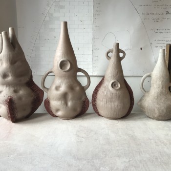 4. Amy Benzie Images Sculpture Form Development unglazed