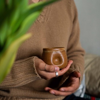 Brown tea bowl
