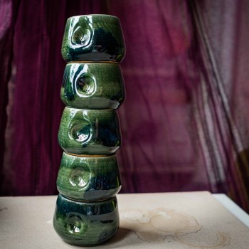 Foresty tea bowls