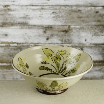 Michelle Lowe medium serving bowl dandelion