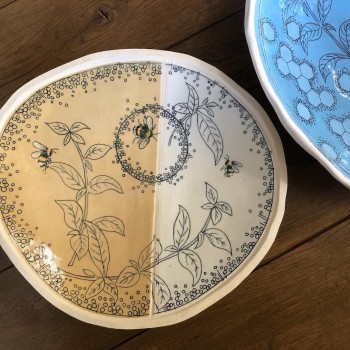 Sgraffito dish