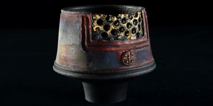 perforated screen ritual vessel